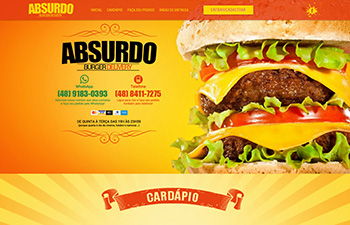 Imagem do site Absurdo Burger